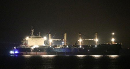 Крупный пожар произошел на балкере «PLUTO», который шел в Антверпен