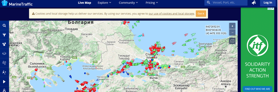 Турецкие проливы перекрыты танкерами из-за изменений правил безопасности