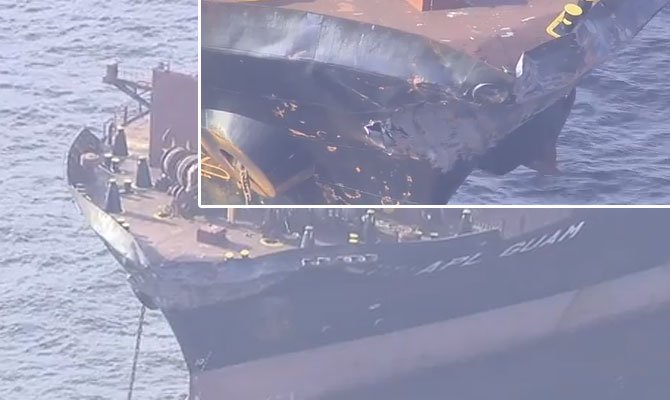 В одном месте столкнулось сразу три судна