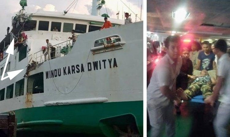 При столкновении двух судов моряк выпал за борт и пропал