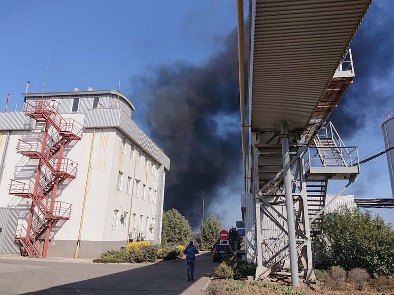 У четвертого пожара в порту Черноморска — самый высокий ранг