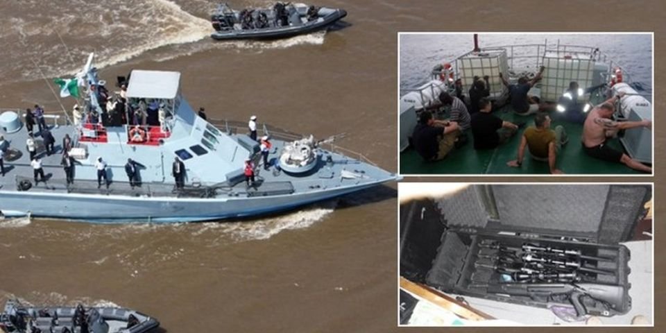 В водах Нигерии перехватили судно с «не местными» вооруженными пиратами