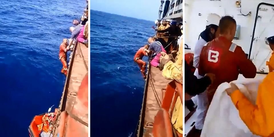 В сети появилось ВИДЕО спасения моряков с затонувшего BOURBON RHODE