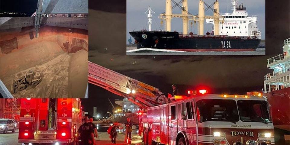 Моряк еле остался живой после падения в грузовой трюм