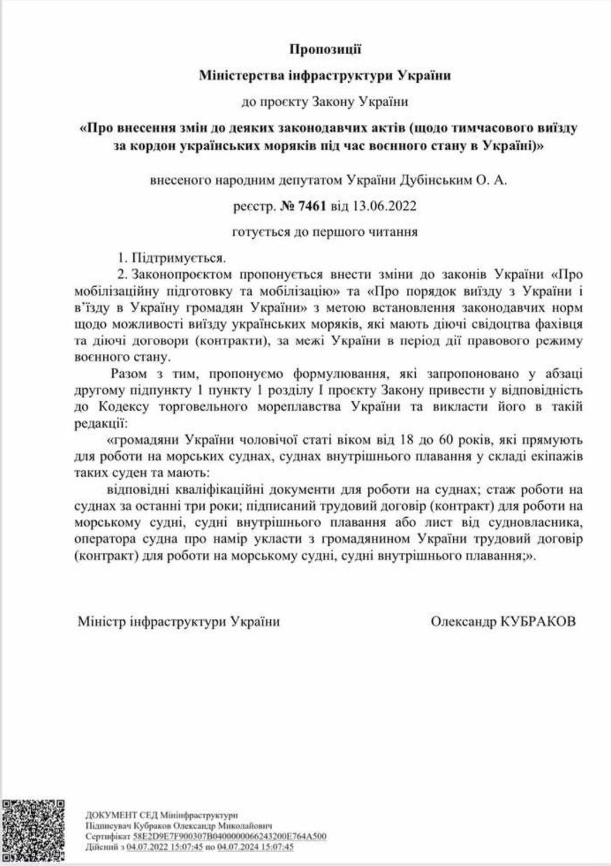 Главные морские новости за 27.07.2022