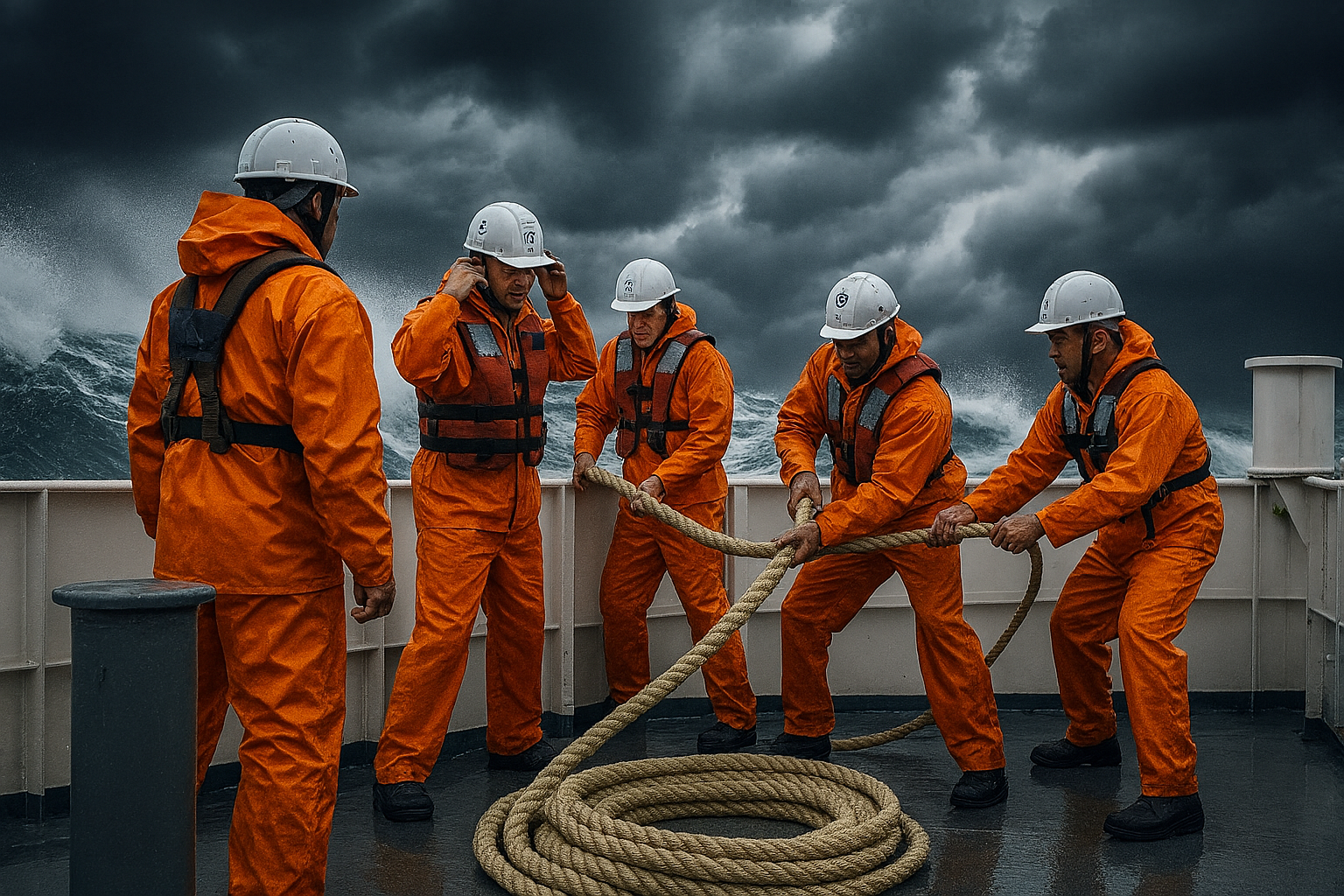 Шторм на горизонте: Как экипаж готовит судно к циклону и тайфуну