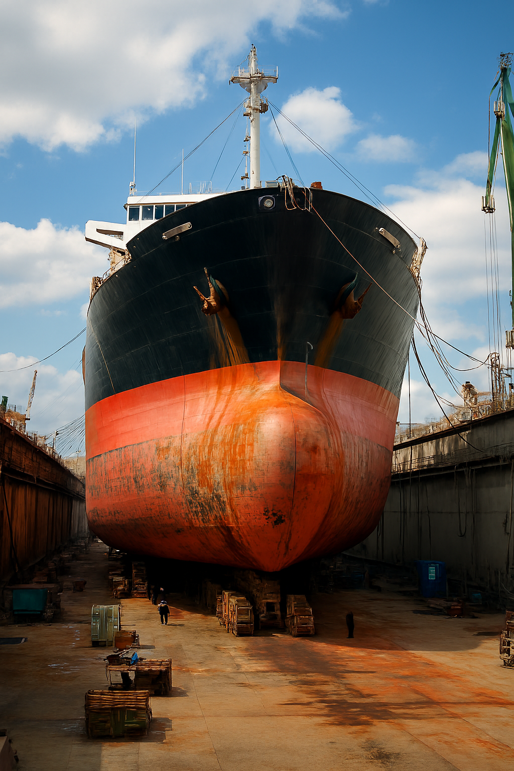 Доковый ремонт: Полное обновление судна вне воды