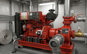 Emergency fire pump